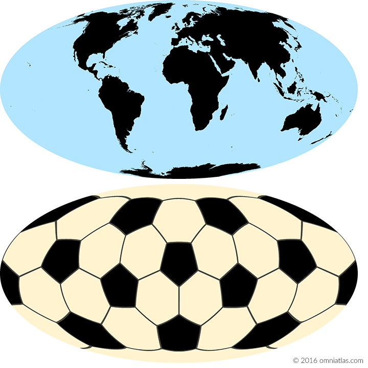 Mollweide projections